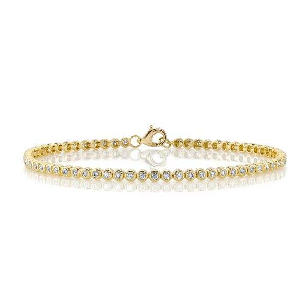 Bezel Set Diamond Tennis Bracelet Hingham Jewelers Hingham, MA