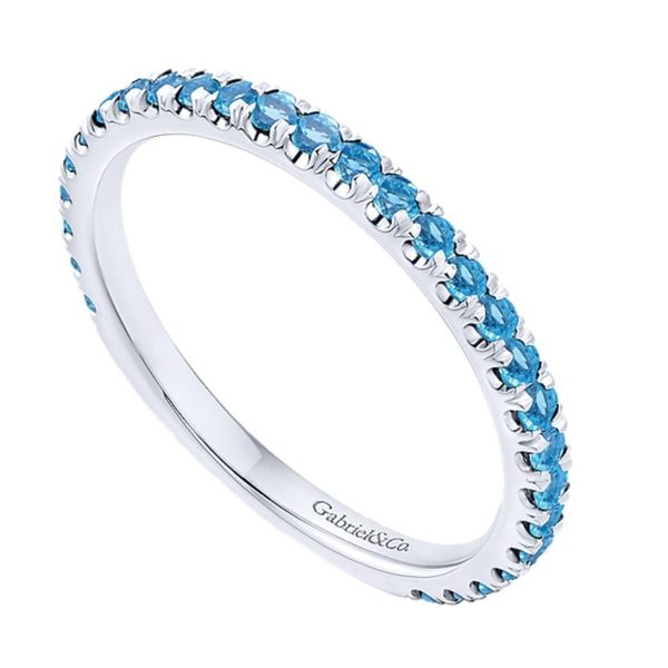 Blue Topaz Stackable (December) Hingham Jewelers Hingham, MA