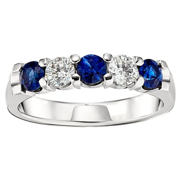 Diamond and Sapphire Ring Hingham Jewelers Hingham, MA