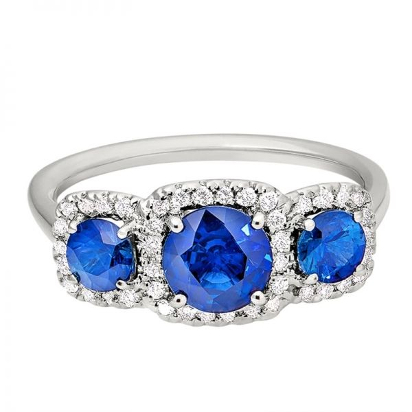 Sapphire and Diamond Ring Hingham Jewelers Hingham, MA