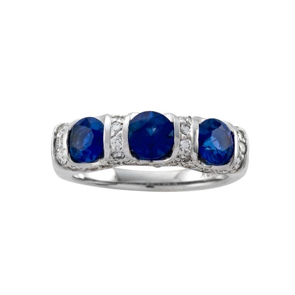 Sapphire and Diamond Ring Hingham Jewelers Hingham, MA