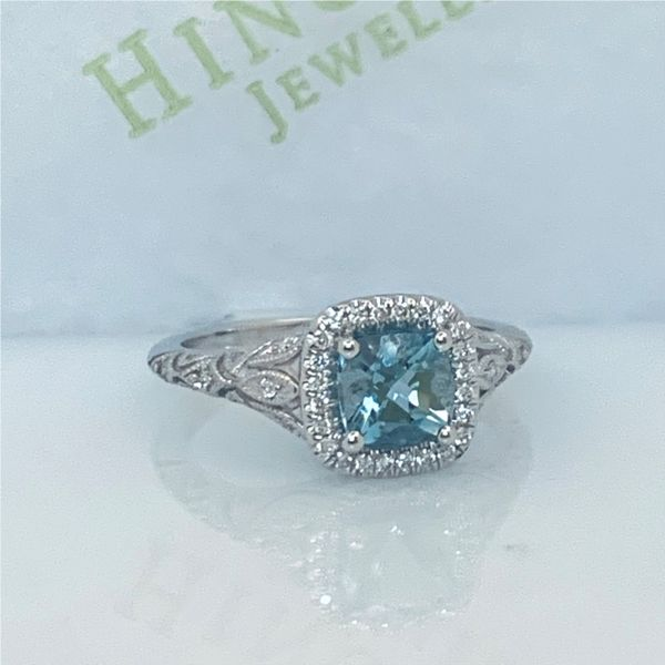 Heirloom Aquamarine Ring Hingham Jewelers Hingham, MA
