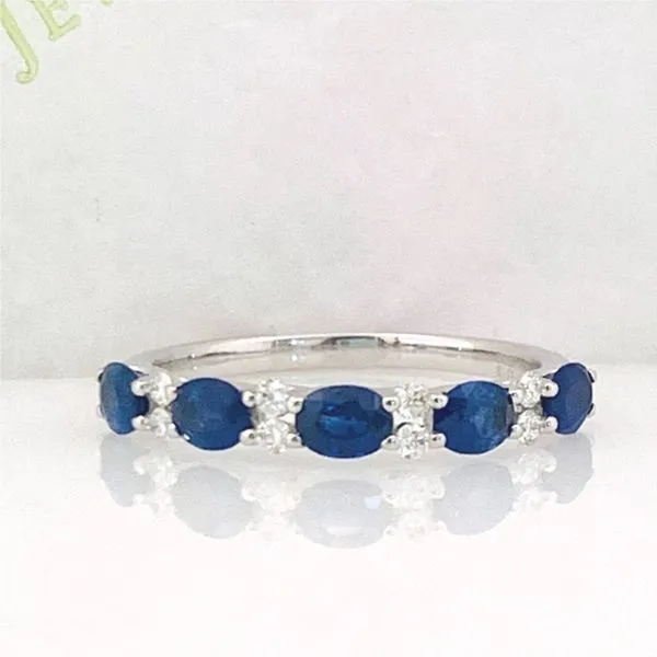 Oval Sapphire Band Hingham Jewelers Hingham, MA