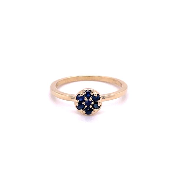 Sapphire Cluster Stacking Ring Hingham Jewelers Hingham, MA