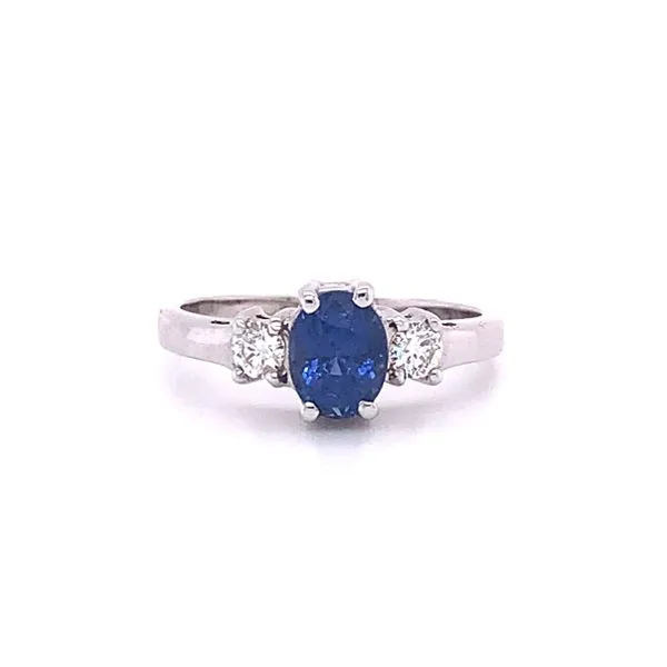 Accented Sapphire Ring Hingham Jewelers Hingham, MA