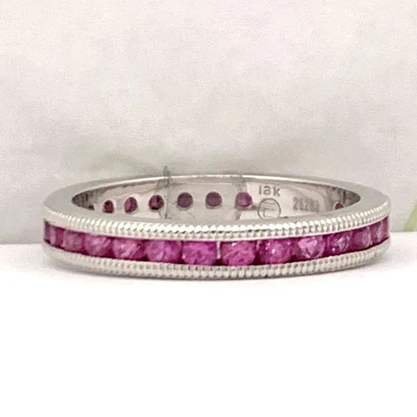 Pink Sapphire Eternity Band Hingham Jewelers Hingham, MA