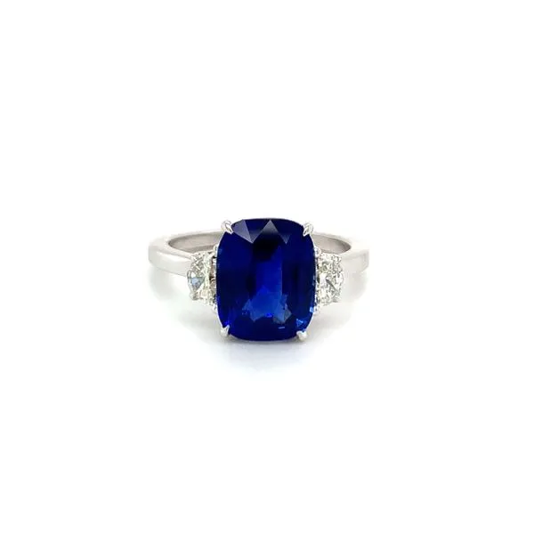 Sapphire Three-Stone Ring Hingham Jewelers Hingham, MA