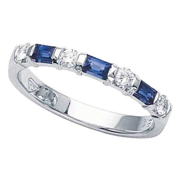 Sapphire and Diamond Anniversary Band