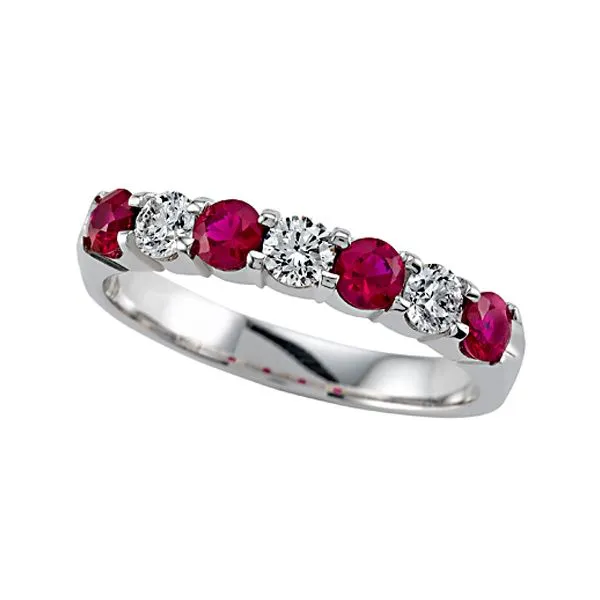 Ruby and Diamond Band Hingham Jewelers Hingham, MA
