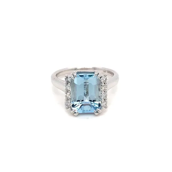 Aquamarine Statement Ring Hingham Jewelers Hingham, MA