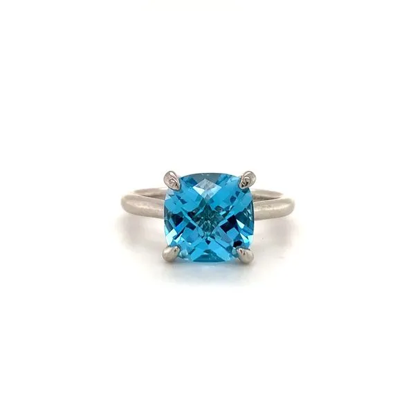 Blue Topaz Solitaire Ring Hingham Jewelers Hingham, MA