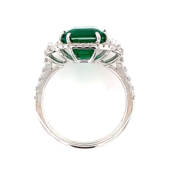 Three-Stone Emerald Dress Ring Image 3 Hingham Jewelers Hingham, MA