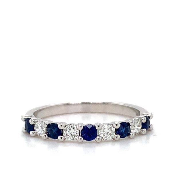 Sapphire and Diamond Band Hingham Jewelers Hingham, MA