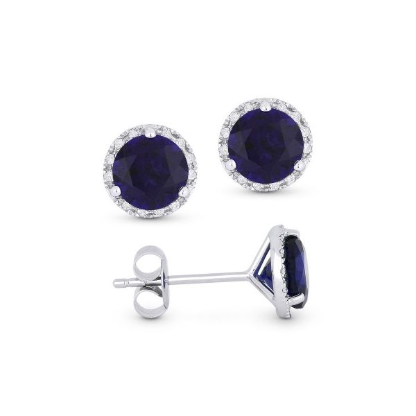 Blue Topaz Stud Earrings Hingham Jewelers Hingham, MA