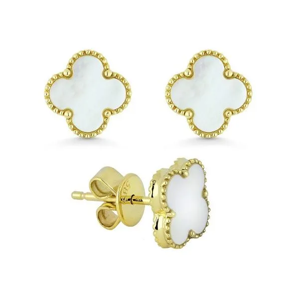 Mother Of Pearl Clover Studs Hingham Jewelers Hingham, MA