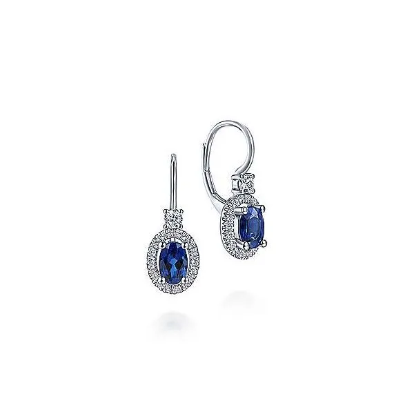 Sapphire and Diamond Drops Hingham Jewelers Hingham, MA