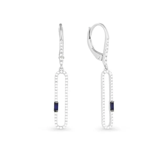 Modern Sapphire Dangles Hingham Jewelers Hingham, MA