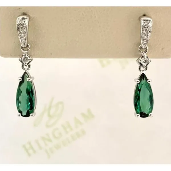 Green Tourmaline Dangles Hingham Jewelers Hingham, MA