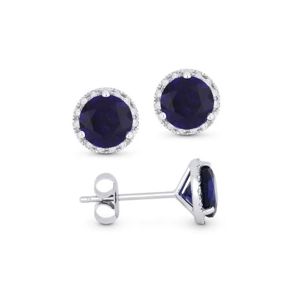 Created Sapphire Stud Earrings Hingham Jewelers Hingham, MA