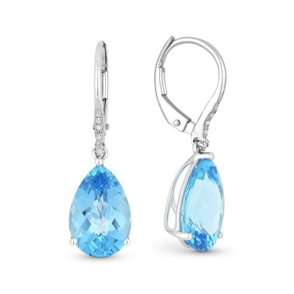 Blue Topaz Drop Dangles Hingham Jewelers Hingham, MA