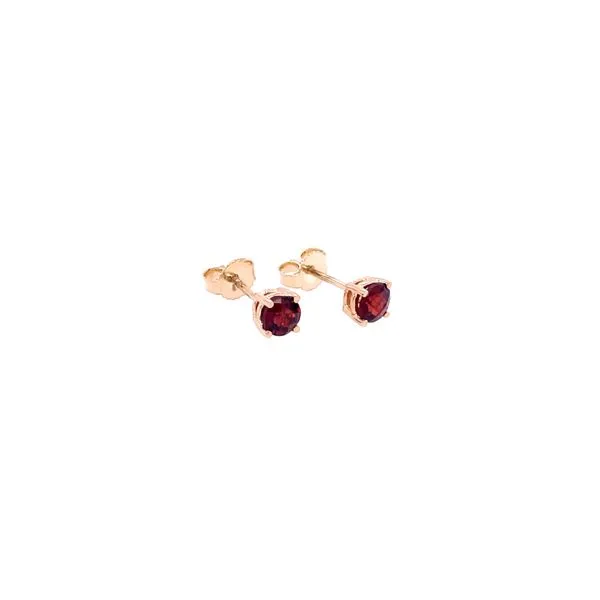 Garnet Stud Earrings Image 2 Hingham Jewelers Hingham, MA