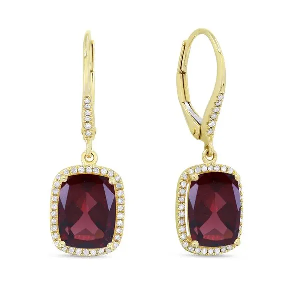 Garnet Drop Dangles Hingham Jewelers Hingham, MA