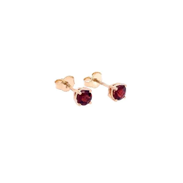 Garnet Stud Earrings Image 2 Hingham Jewelers Hingham, MA