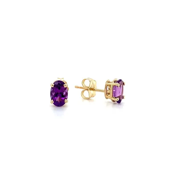 Amethyst Stud Earrings Hingham Jewelers Hingham, MA