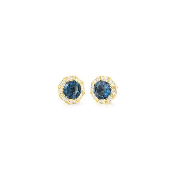 London Blue Topaz Octagon Stud Earrings Hingham Jewelers Hingham, MA