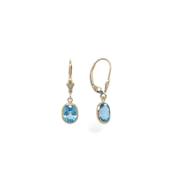 Blue Topaz Drop Dangles Hingham Jewelers Hingham, MA