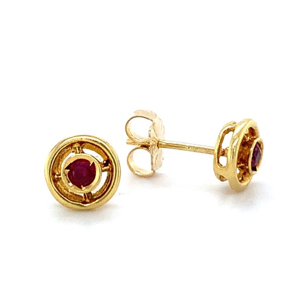 Estate Ruby Stud Earrings Hingham Jewelers Hingham, MA