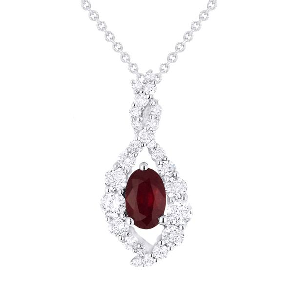 Diamond and Ruby Necklace Hingham Jewelers Hingham, MA