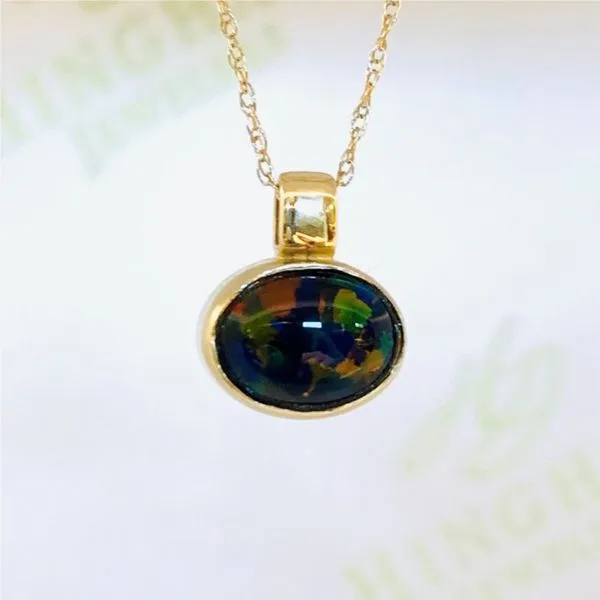 Black Opal Pendant Hingham Jewelers Hingham, MA
