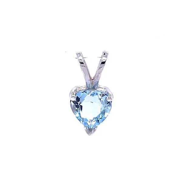 Heart-Shaped Aquamarine Pendant Hingham Jewelers Hingham, MA