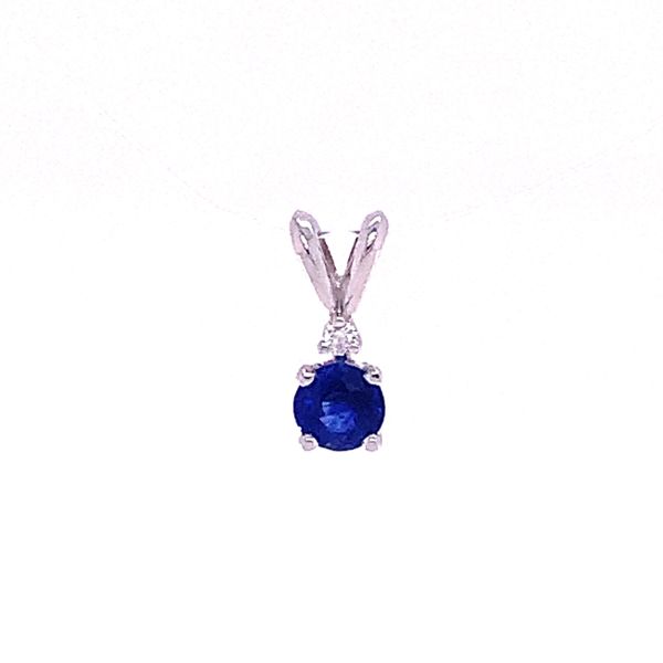 Accented Sapphire Pendant Hingham Jewelers Hingham, MA