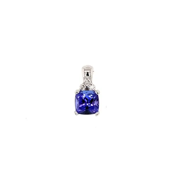 Accented Tanzanite Cushion Pendant Hingham Jewelers Hingham, MA