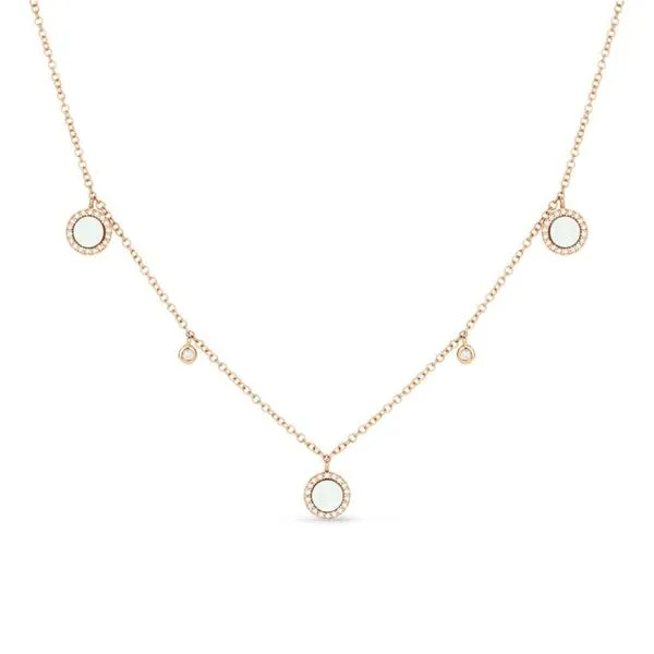 Rose Gold Mother-of-Pearl Necklace Hingham Jewelers Hingham, MA