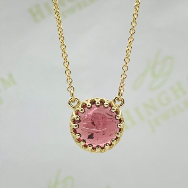 Pink Tourmaline Necklace Hingham Jewelers Hingham, MA