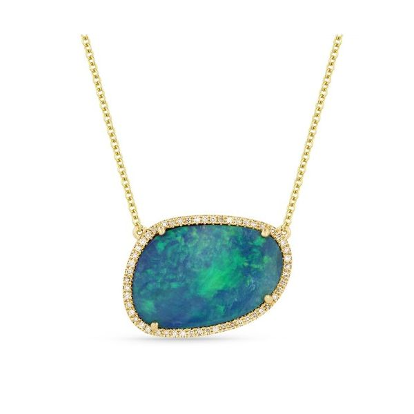 Boulder Opal Necklace Hingham Jewelers Hingham, MA