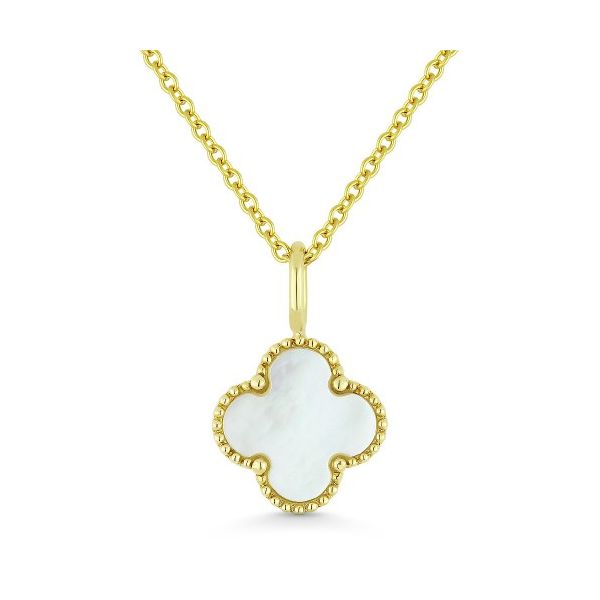 Mother of Pearl Clover Pendant Hingham Jewelers Hingham, MA