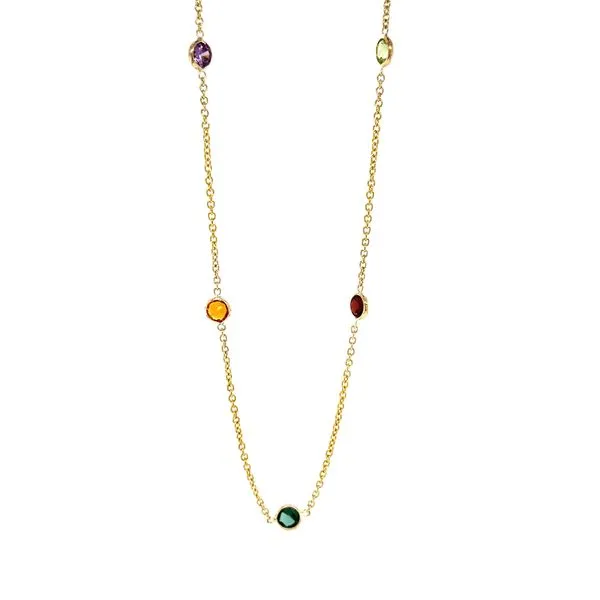 Multicolor Station Necklace Hingham Jewelers Hingham, MA