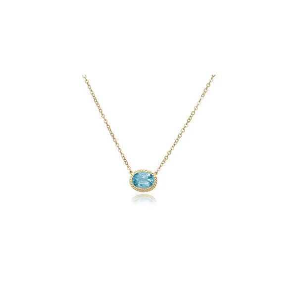 Blue Topaz Necklace Hingham Jewelers Hingham, MA