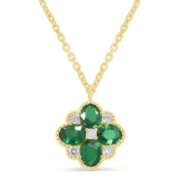 Emerald Pendant Necklace Hingham Jewelers Hingham, MA