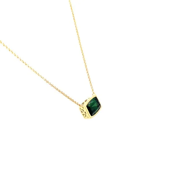 Green Tourmaline Necklace Image 2 Hingham Jewelers Hingham, MA