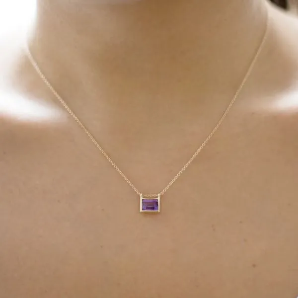 Amethyst Song Decade Necklace Image 2 Hingham Jewelers Hingham, MA