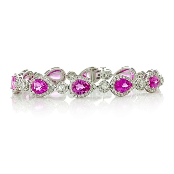 Pink Sapphire Bracelet Hingham Jewelers Hingham, MA