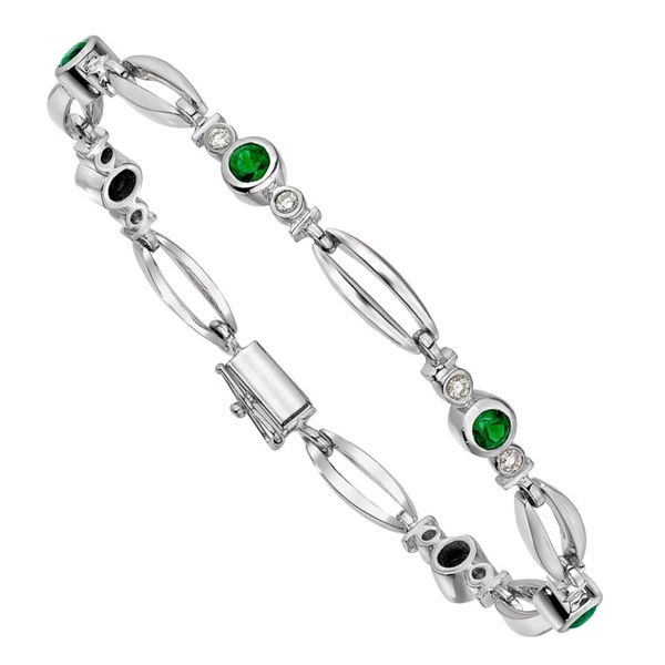 Emerald Link Bracelet Hingham Jewelers Hingham, MA