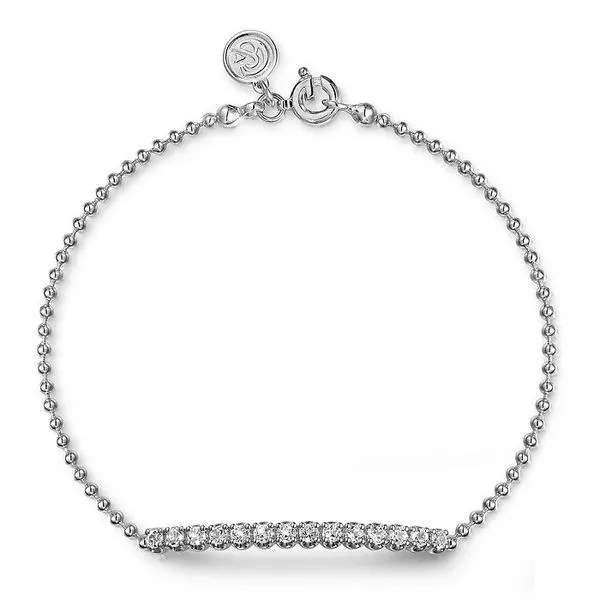 White Sapphire Bar Bracelet Hingham Jewelers Hingham, MA