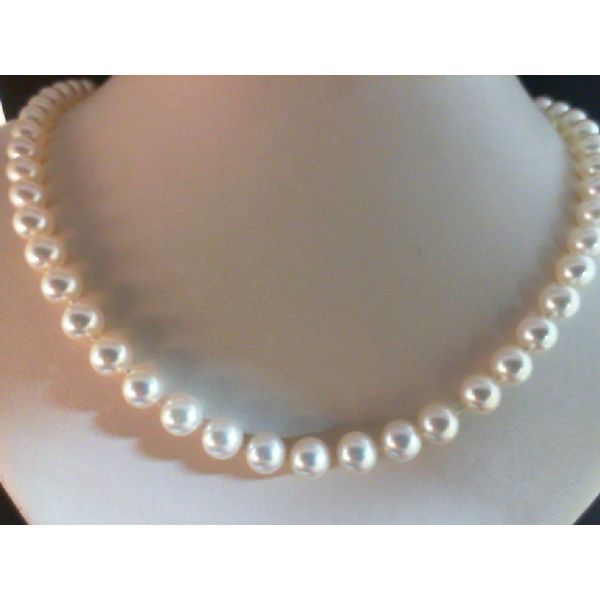 Classic Pearl Strand Necklace Image 2 Hingham Jewelers Hingham, MA