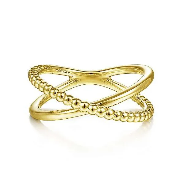 Criss Cross Beaded Ring Hingham Jewelers Hingham, MA